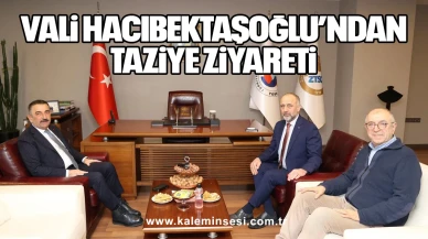 Zonguldak Valisi Hacıbektaşoğlu’ndan Taziye Ziyareti