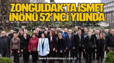 Zonguldak’ta İsmet İnönü 52’nci Yılında Anıldı