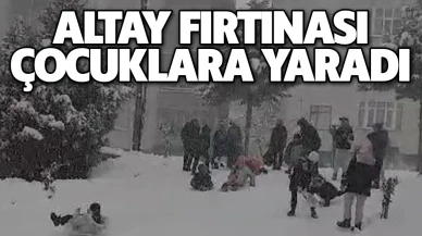 Altay Fırtınası çocuklara yaradı
