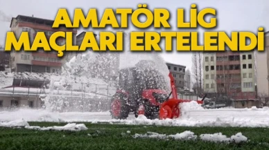Zonguldak'ta kar yağışı sebebiyle amatör lig maçları ertelendi