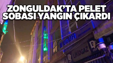 Zonguldak’ta pelet sobası yangın çıkardı