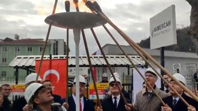 Doğalgazın ilk ateşini Adalet Bakanı Tunç yaktı