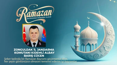 Zonguldak İl Jandarma Komutanı Kıdemli Albay Barış Cücen Ramazan Bayramını Kutladı
