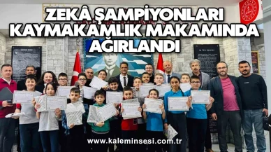 Zekâ Şampiyonları Kaymakamlık Makamında Ağırlandı