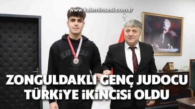 Zonguldaklı genç judocu Türkiye ikincisi oldu