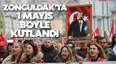 Zonguldak'ta 1 Mayıs böyle kutlandı