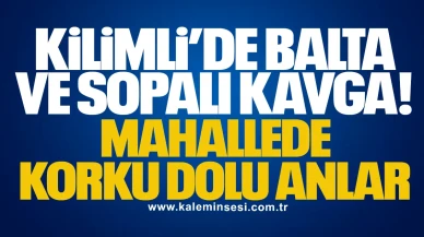 Kilimli’de Balta ve Sopalı Kavga: Mahallede Korku Dolu Anlar