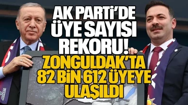 AK Parti’de Üye Sayısı Rekoru: Zonguldak’ta 82 Bin 612 Üyeye Ulaşıldı