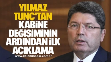 Kabine değişiminin ardından ilk açıklama