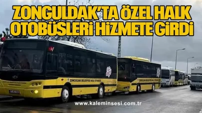 Zonguldak’ta Özel Halk Otobüsleri Hizmete Girdi