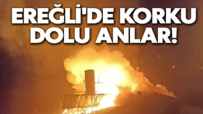 Ereğli'de korku dolu anlar!