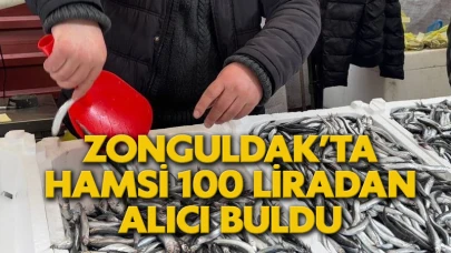 Zonguldak’ta hamsi 100 liradan alıcı buldu