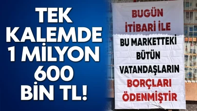 Tek kalemde 1 milyon 600 bin TL!