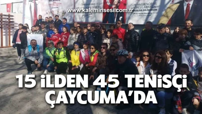 15 ilden 45 tenisçi Çaycuma’da