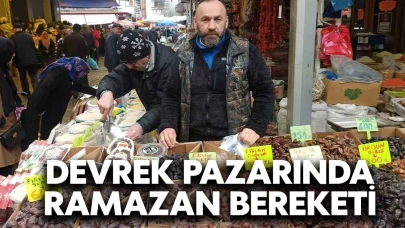Devrek pazarında Ramazan bereketi