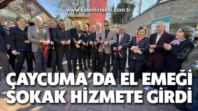 Çaycuma’da el emeği sokak hizmete girdi