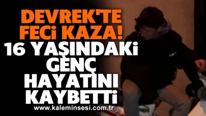 Devrek'te feci kaza! 16 Yaşındaki Genç Hayatını Kaybetti