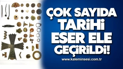 Çok sayıda tarihi eser ele geçirildi!