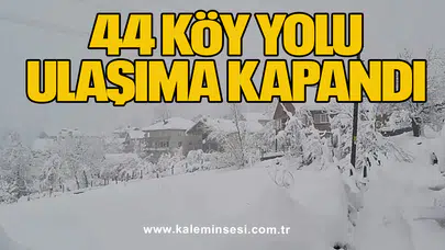 44 köy yolu ulaşıma kapandı