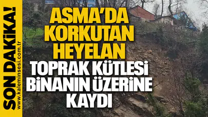 Zonguldak’ta Heyelan Paniği: Toprak Kütlesi Binanın Üzerine Kaydı