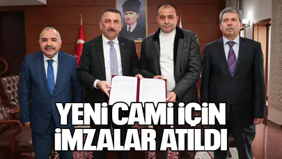 Yeni Cami İçin İmzalar Atıldı