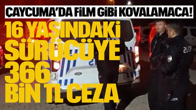 Çaycuma’da Film Gibi Kovalamaca! 16 Yaşındaki Sürücüye 366 Bin TL Ceza