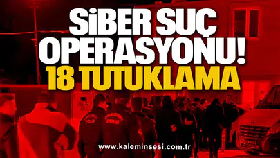 Siber Suç Operasyonu: 18 Tutuklama