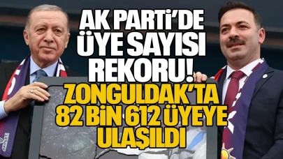 AK Parti’de Üye Sayısı Rekoru: Zonguldak’ta 82 Bin 612 Üyeye Ulaşıldı