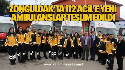 Zonguldak’ta 112 Acil’e Yeni Ambulanslar Teslim Edildi