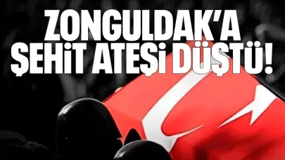 Zonguldak'a şehit ateşi düştü