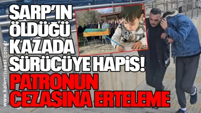 Sarp Eymen Darıcı’nın öldüğü kazada sürücüye hapis, patronun cezasına erteleme