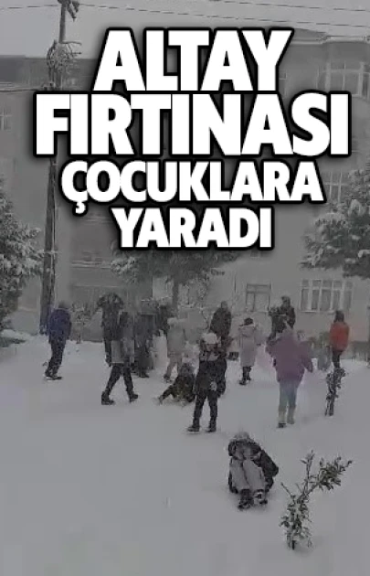 Altay Fırtınası çocuklara yaradı