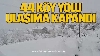 44 köy yolu ulaşıma kapandı