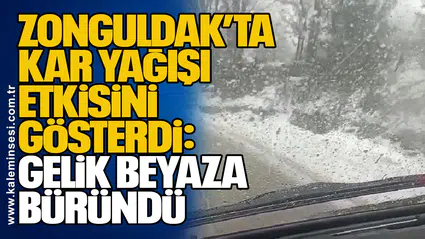 Zonguldak’ta Kar Yağışı Etkisini Gösterdi: Gelik Beyaza Büründü