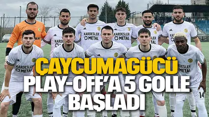 Çaycumagücü Play-Off’a 5 Golle Başladı