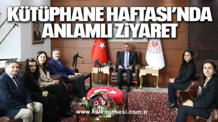 Kütüphane Haftası’nda anlamlı ziyaret