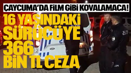 Çaycuma’da Film Gibi Kovalamaca! 16 Yaşındaki Sürücüye 366 Bin TL Ceza