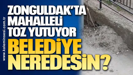 Zonguldak’ta Mahalleli Toz Yutuyor, Belediye Neredesin?