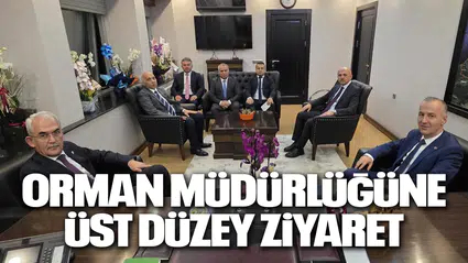 ORMAN MÜDÜRLÜĞÜNE ÜST DÜZEY ZİYARET