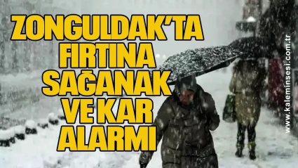 Zonguldak’ta Fırtına, Sağanak ve Kar Alarmı