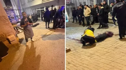 Eşini sokak ortasında öldürüp intihar etti