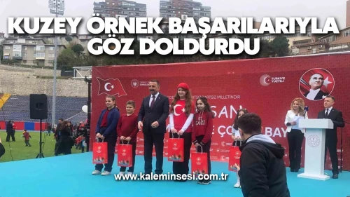 Kuzey örnek başarılarıyla göz doldurdu