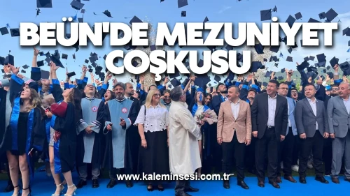 BEÜN'de mezuniyet coşkusu
