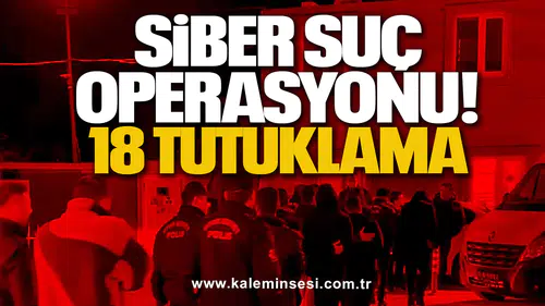 Siber Suç Operasyonu: 18 Tutuklama