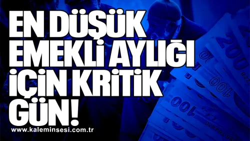 En Düşük Emekli Aylığı İçin Kritik Gün!