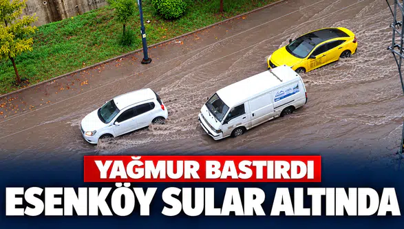 Zonguldak’ta Sağanak Hayatı Felç Etti! Araçlar Yollarda Mahsur Kaldı