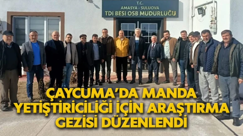 Çaycuma’da manda yetiştiriciliği için araştırma gezisi düzenlendi