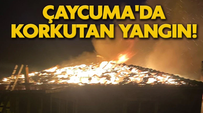 Çaycuma'da Korkutan Yangın!