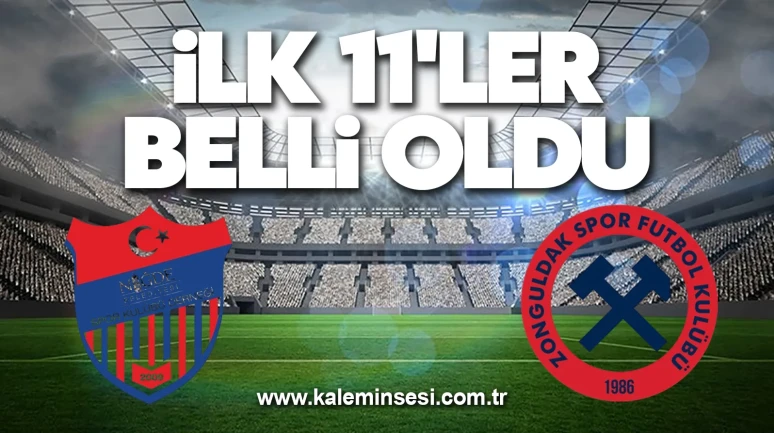 Niğde Belediyespor - Zonguldakspor FK ilk 11'leri belli oldu