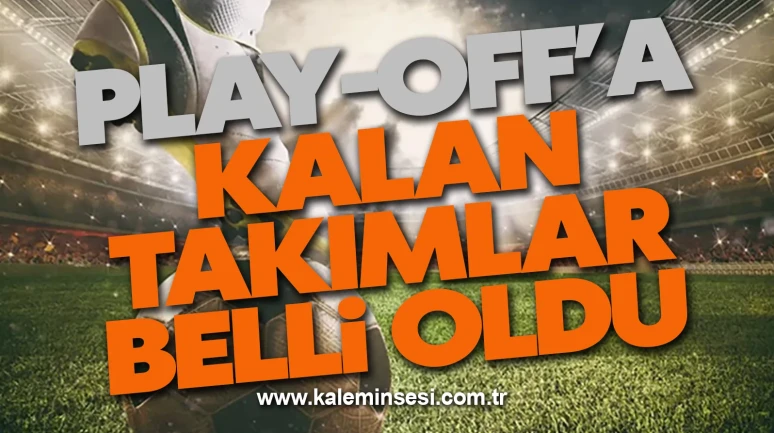 Zonguldak Süper Amatör Ligi’nde Play-Off’a kalan takımlar belli oldu